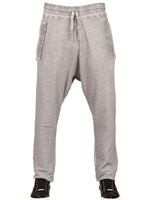 SILENT BY DAMIR DOMA - WASHED COTTON SWEAT JOGGING PANTS - LIGHT GREY