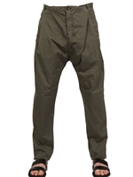 SILENT BY DAMIR DOMA - 19CM COTTON POPLIN PLEATED TROUSERS - DARK GREY