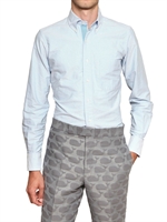 THOM BROWNE - ENGES HEMD AUS OXFORD-BAUMWOLLE - HELLBLAU