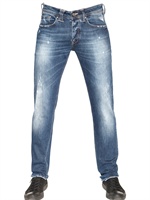 CYCLE - JEANS IN DENIM STRETCH 17.5CM - BLU INDACO