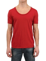 CYCLE - LIGHT COTTON JERSEY T-SHIRT - RED