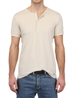 CYCLE - LEICHTES T-SHIRT AUS BAUMWOLLJERSEY - EISGRAU