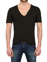 CYCLE - LIGHT COTTON JERSEY T-SHIRT - BLACK