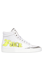 PHILIPP PLEIN - SNEAKERS IN PELLE CON APPLICAZIONE 