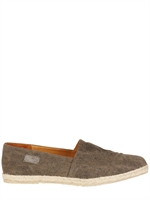 PHILIPP PLEIN - SKULL CANVAS LOAFERS - GRAU