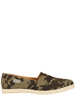 PHILIPP PLEIN - SKULL & CAMOUFLAGEDRUCK LOAFERS AUS SEGELTUCH - CAMOUFLAGE