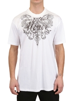 GIVENCHY - TATTOO HONOR JERSEY OVERSIZED T-SHIRT - WHITE/BLACK