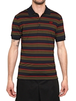 GIVENCHY - STRIPED PIQUET AND JERSEY SLIM FIT POLO - MULTI