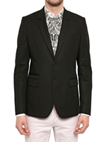 GIVENCHY - STRETCH WOLLJACKE MIT BEDRUCKTEM FUTTER - SCHWARZ