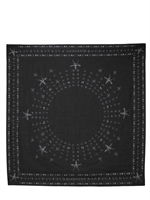 GIVENCHY - LEICHTER BAUMWOLL-MODALFASER-SCHAL & STERNENDRUCK - SCHWARZ