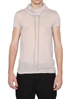 ISABEL BENENATO - BAUMWOLL JERSEY GROBGESCHNITTENES T-SHIRT - SAND