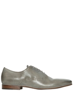 SARTORI GOLD - SCARPE OXFORD IN PELLE CON BORCHIE - GRIGIO