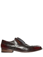 SARTORI GOLD - SCARPE DERBY IN PELLE CON BORCHIE - MARRONE