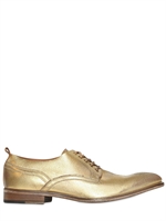 SARTORI GOLD - SCARPE OXFORD IN PELLE EFFETTO VINTAGE - ORO