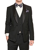 VIVIENNE WESTWOOD - GRAIN DE POUDRE VEST TUXEDO JACKET - BLACK