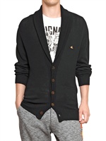 VIVIENNE WESTWOOD - COTTON KNIT CARDIGAN - NAVY
