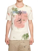 VIVIENNE WESTWOOD - SUMMERTIME PRINTED COTTON JERSEY T-SHIRT - WHITE