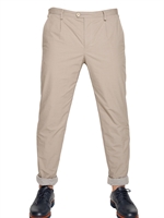ICEBERG - 17CM STRETCH POPLIN MICRO CHECK TROUSERS - GREY