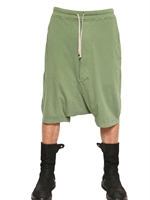 RICK OWENS - LIGHT COTTON JERSEY LOW CROTCH SHORTS - NARD