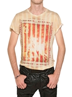 BALMAIN - T-SHIRT AUS BAUMWOLLJERSEY MIT ZIRKUSDRUCK - ROT/WEISS
