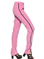 ROKSANDA ILINCIC - PANTALONI IN CREPE DI SETA - ROSA