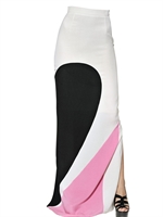 ROKSANDA ILINCIC - GONNA LUNGA IN GEORGETTE DI VISCOSA E CREPE - MULTICOLORE