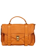 PROENZA SCHOULER - PS1 MEDIUM LUX LEATHER SATCHEL - SAFFRON