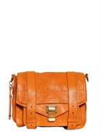 PROENZA SCHOULER - PS1 POUCH LUX LEATHER SHOULDER BAG - SAFFRON
