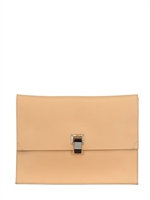 PROENZA SCHOULER - POCHETTE GRANDE IN PELLE BICOLORE - PEACH/BLACK