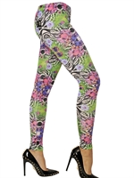 PHILIPP PLEIN - PRINTED VISCOSE JERSEY LEGGINGS - MULTI
