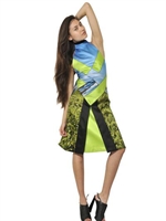 PROENZA SCHOULER - DUCHESSE PATCHWORK KLEID AUS BEDRUCKTER SEIDE - MULTI