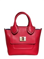 EMILIO PUCCI - MINI CITY MARQUISE UMHÄNGETASCHE AUS LEDER - FUCHSIE