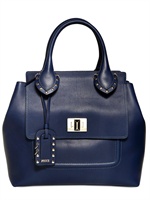 EMILIO PUCCI - MEDIUM CITY MARQUISE HANDTASCHE AUS LEDER - BLAU
