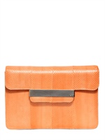 EMILIO PUCCI - POCHETTE IN SERPENTE - ARANCIONE