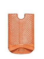 EMILIO PUCCI - CUSTODIA IPHONE IN SERPENTE - ARANCIONE