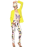 MSGM - VISCOSE CREPE JACKET - YELLOW