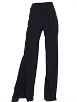 MAISON MARTIN MARGIELA - CREPE ENVERS SATIN TROUSERS - BLACK