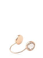 MAISON MARTIN MARGIELA - BRASS NOSE CLIP WITH CRYSTAL - ROSE GOLD