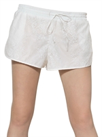 N°21 - SHORTS IN TECHNO PIZZO - BIANCO