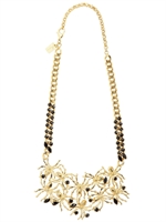 MARMÈN - SPIDERS NECKLACE - GOLD/BLACK