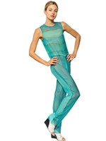FELICITY BROWN - PRINTED SILK CHIFFON JUMPSUIT - GREEN