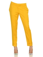STELLA MCCARTNEY - VISCOSE DRY SUITING TROUSERS - OCRA