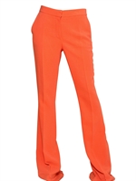 STELLA MCCARTNEY - VISCOSE FLUID TAILORED TROUSERS - CORAL
