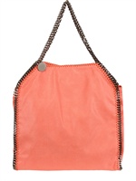 STELLA MCCARTNEY - LARGE FALABELLA SHAGGY FAUX DEER BAG - LIGHT CORAL