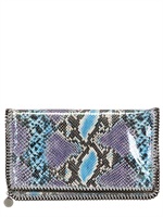 STELLA MCCARTNEY - POCHETTE IN ECO PITONE - BLU SCURO