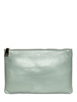 JIL SANDER - BUSTA IN NAPPA - VERDE CHIARO