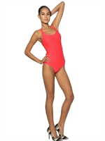 FAUSTO PUGLISI - BODY/COSTUME INTERO IN LYCRA - CORALLO