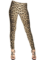 ROBERTO CAVALLI GYM - LEOPARD PRINTED LYCRA LEGGINGS - LEOPARD