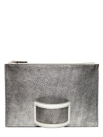 THOMAS BLAKK - POCHETTE IN PELLE LAMINATA - CANNA DI FUCILE