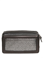 THOMAS BLAKK - POCHETTE IN PELLE - NERO/ARGENTO